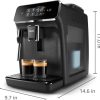 Philips 2200 Series Fully Automatic Espresso Machine, Classic Milk Frother, 2 Coffee Varieties, Intuitive Touch Display, 100% Ceramic Grinder, AquaClean Filter, Aroma Seal, Black