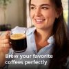 Philips 2200 Series Fully Automatic Espresso Machine, Classic Milk Frother, 2 Coffee Varieties, Intuitive Touch Display, 100% Ceramic Grinder, AquaClean Filter, Aroma Seal, Black