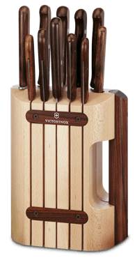 Wood Cutlery Block, 11 pieces