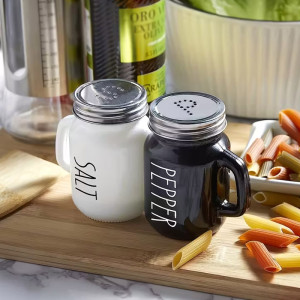 Salt and Pepper Shaker Set With Handle